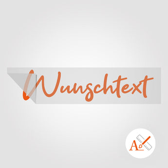 Wunschtext Transfer-Sticker | Selbst gestalten bis 120cm Breite