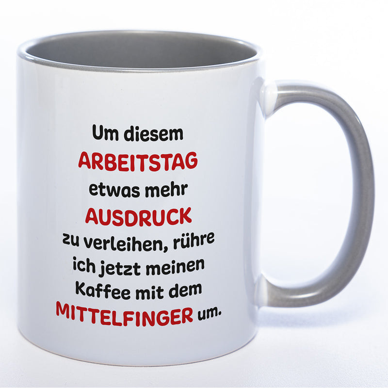 Mittelfinger Kaffeetasse - lustige Kaffeetasse - spülmaschinenfest