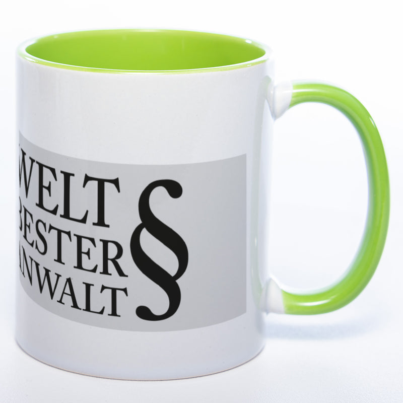 Tasse "Weltbester Anwalt" mit Foto (HD Druck) | Jetzt selbst gestalten! spülmaschinenfest