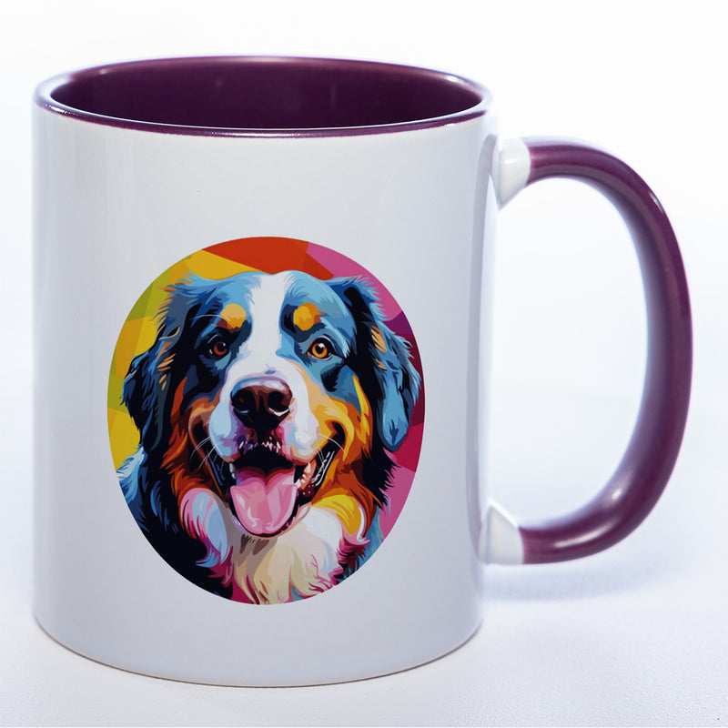 Mug Art Tasse mit Berner Sennenhund Motiv  & wahlweise mit Namen - Kaffeetasse StickyWorld Exclusive