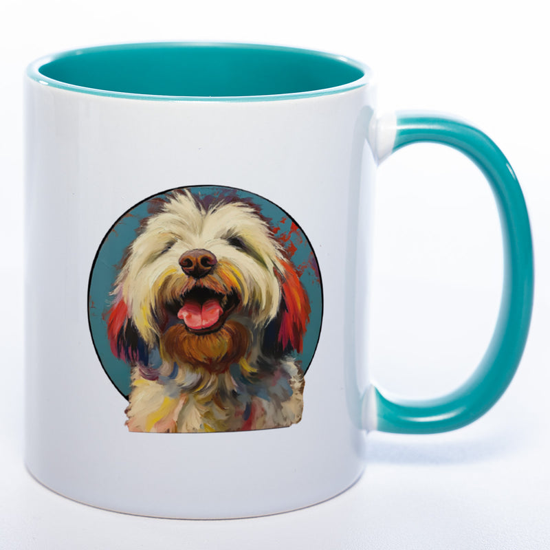Mug Art Tasse mit Bobtail Motiv 3 & wahlweise mit NAMEN- Kaffeetasse StickyWorld Exclusive