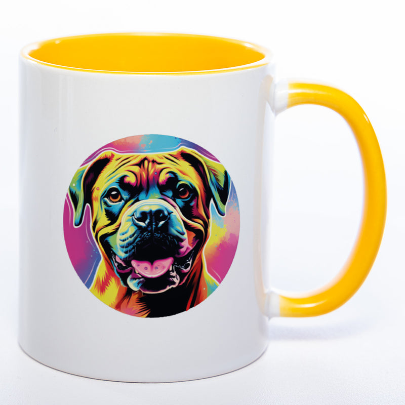 Mug Art Tasse mit Boxer & wahlweise mit NAMEN - Kaffeetasse StickyWorld Exclusive