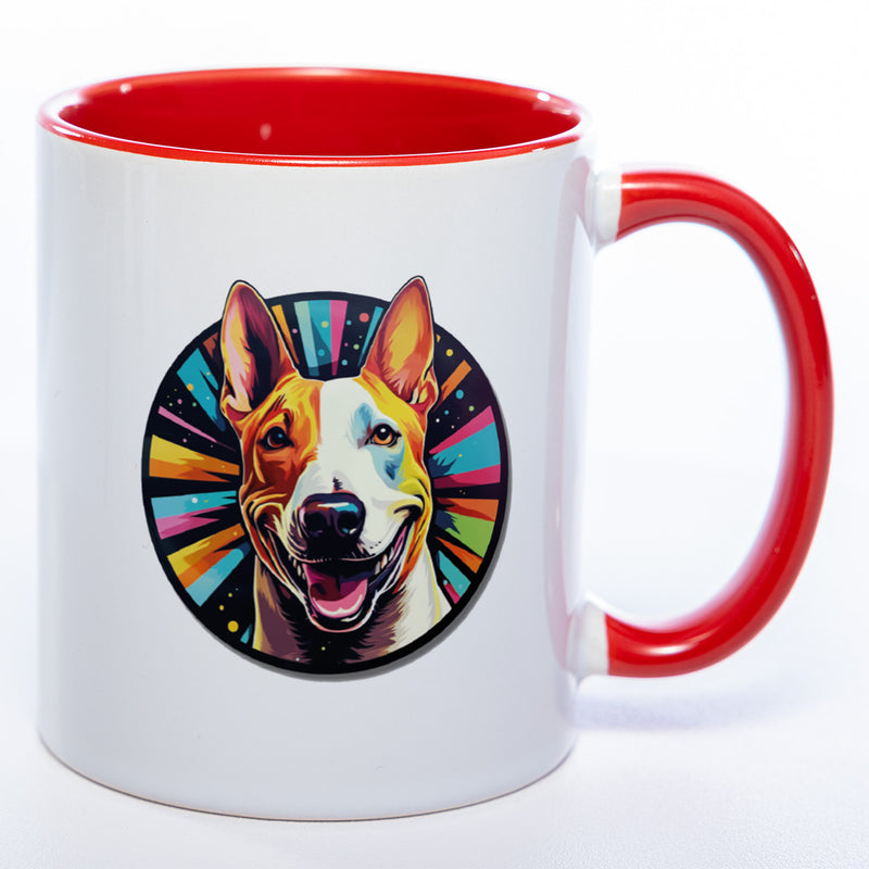 Mug Art Tasse mit Bullterrier Motiv 3 & wahlweise mit NAMEN - Kaffeetasse StickyWorld Exclusive