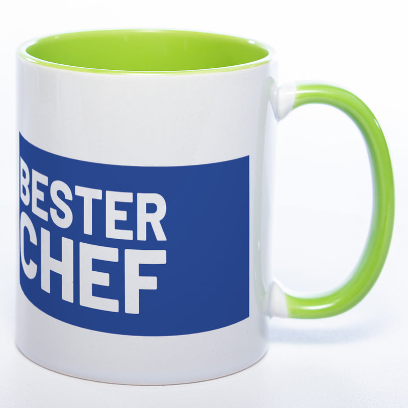 Tasse "Bester Chef" mit Foto (HD Druck) | Jetzt selbst gestalten! Spülmaschinenfest