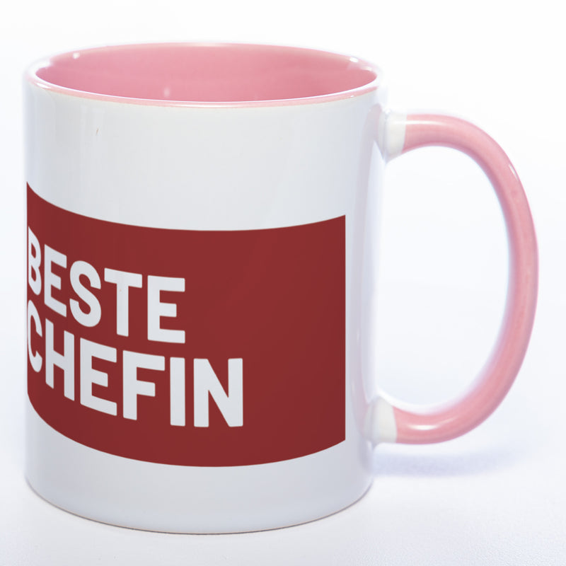 Tasse "Beste Chefin" mit Foto (HD Druck) | Jetzt selbst gestalten! Spülmaschinenfest