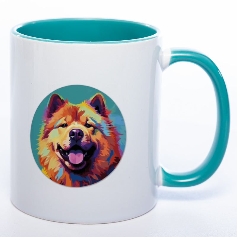 Mug Art Tasse mit Chow Chow wahlweise mit NAME - Kaffeetasse StickyWorld Exclusive