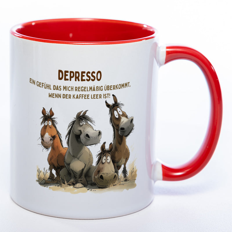 Motiv - Tasse Depresso 2 - spülmaschinenfest