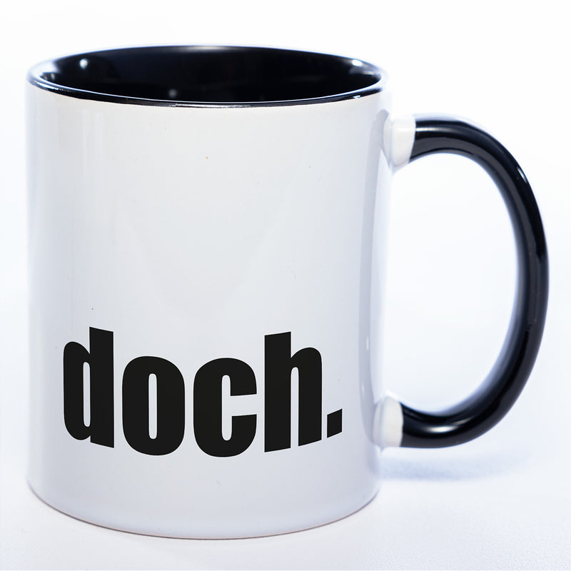 Tasse mit Statement "doch." -  Kaffeetasse in vielen Farben