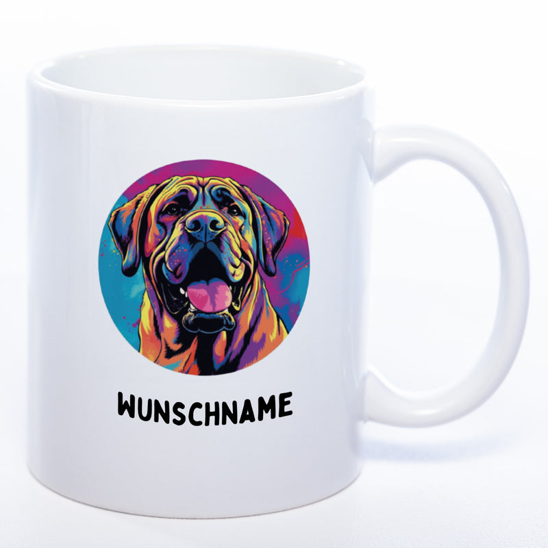 Mug Art Tasse mit Deutsche Dogge Motiv wahlweise mit NAME - Kaffeetasse StickyWorld Exclusive