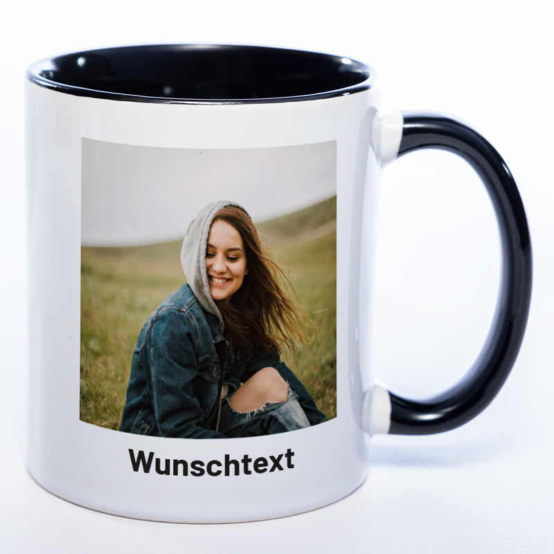Tasse mit Foto und Text - spülmaschinenfest | Jetzt selbst gestalten!