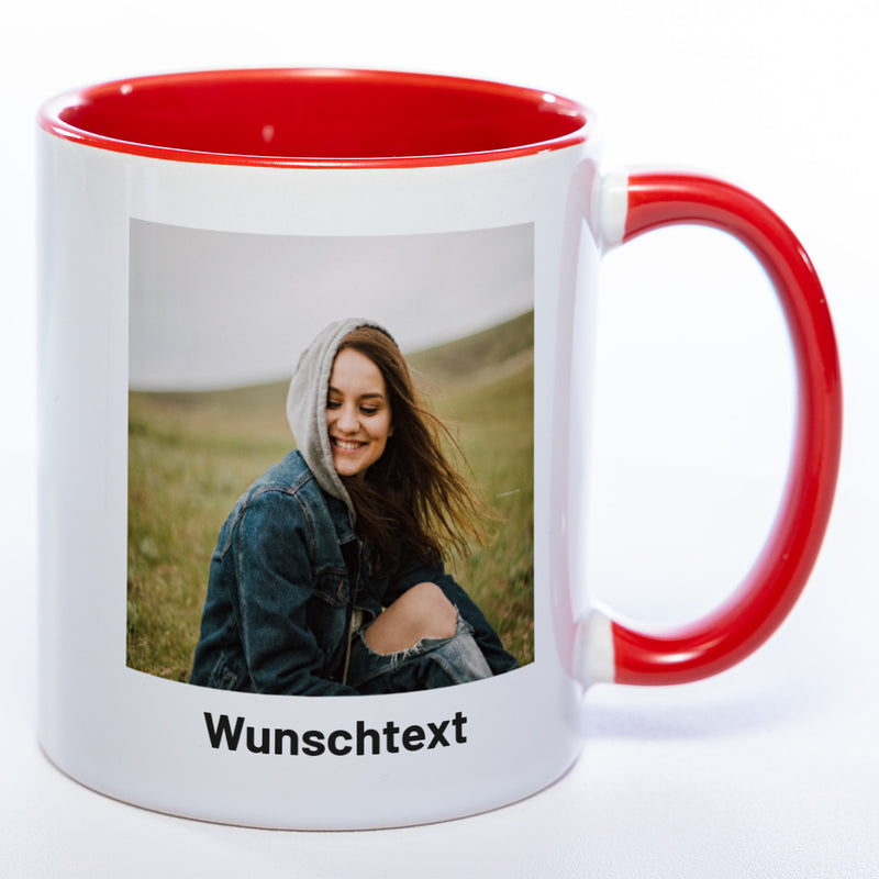 Tasse mit Foto und Text - spülmaschinenfest | Jetzt selbst gestalten!