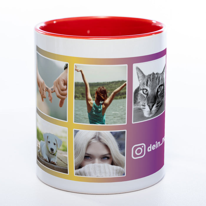 Dein Insta-Feed als Tasse spülmaschinenfest | Jetzt selbst gestalten!