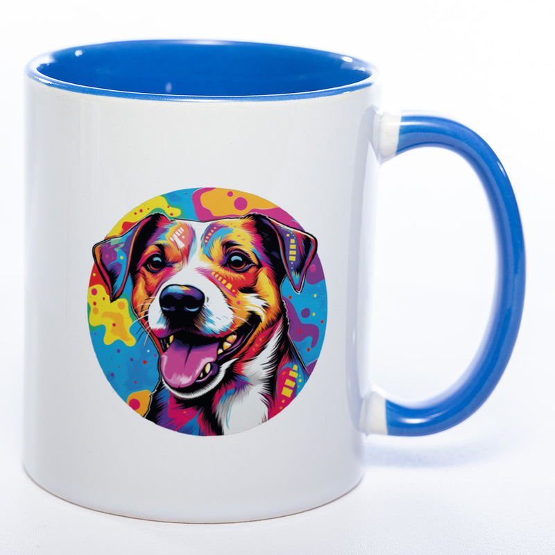 Mug Art Tasse mit Jack Russel Motiv 2 & wahlweise mit NAMEN- Kaffeetasse StickyWorld Exclusive