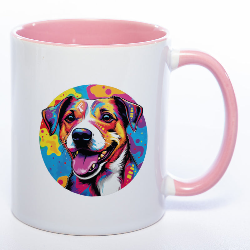 Mug Art Tasse mit Jack Russel Motiv 2 & wahlweise mit NAMEN- Kaffeetasse StickyWorld Exclusive