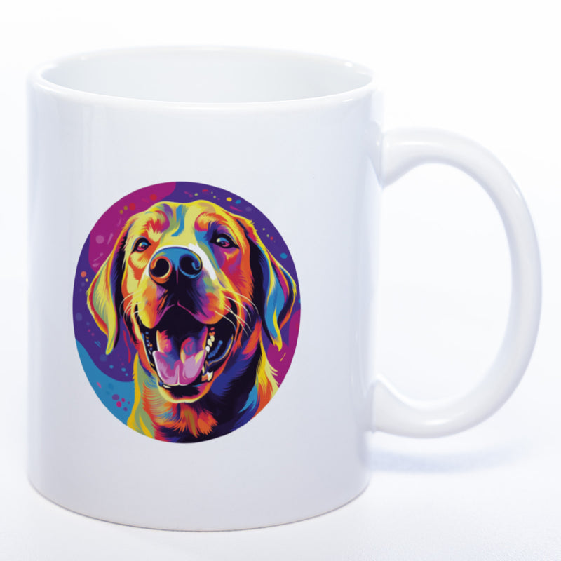 Tasse auf Wunsch mit Name Labrador weiß