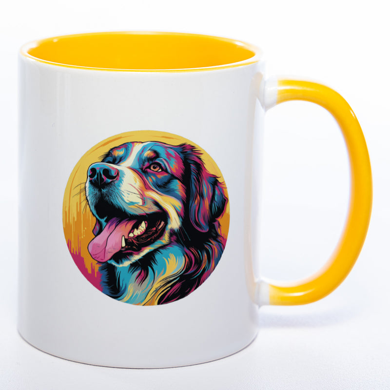 Mug Art Tasse mit Landseer Motiv wahlweise mit NAME - Kaffeetasse StickyWorld Exclusive