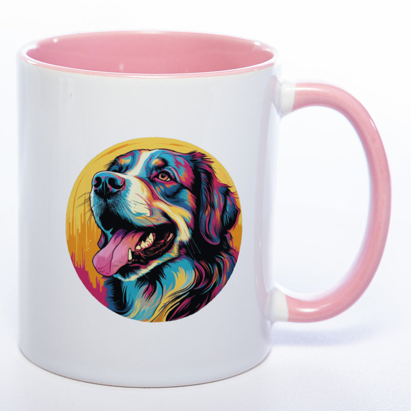 Mug Art Tasse mit Landseer Motiv wahlweise mit NAME - Kaffeetasse StickyWorld Exclusive