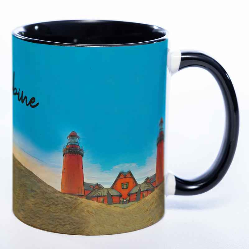 Tasse mit Leuchtturm und Deinem Namen - Tolle Geschenkidee - spülmaschinenfest