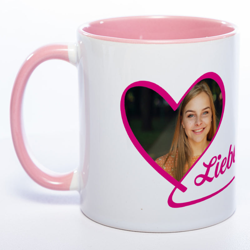Spülmaschinenfeste Tasse "Lieblingsmensch" mit Foto (HD Druck) | Jetzt selbst gestalten!