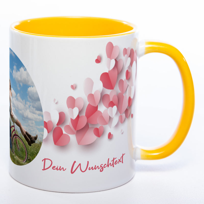 Liebes-Tasse "Love Mug" mit Foto und Wunschtext (HD Druck) spülmaschinenfest| Jetzt selbst gestalten!