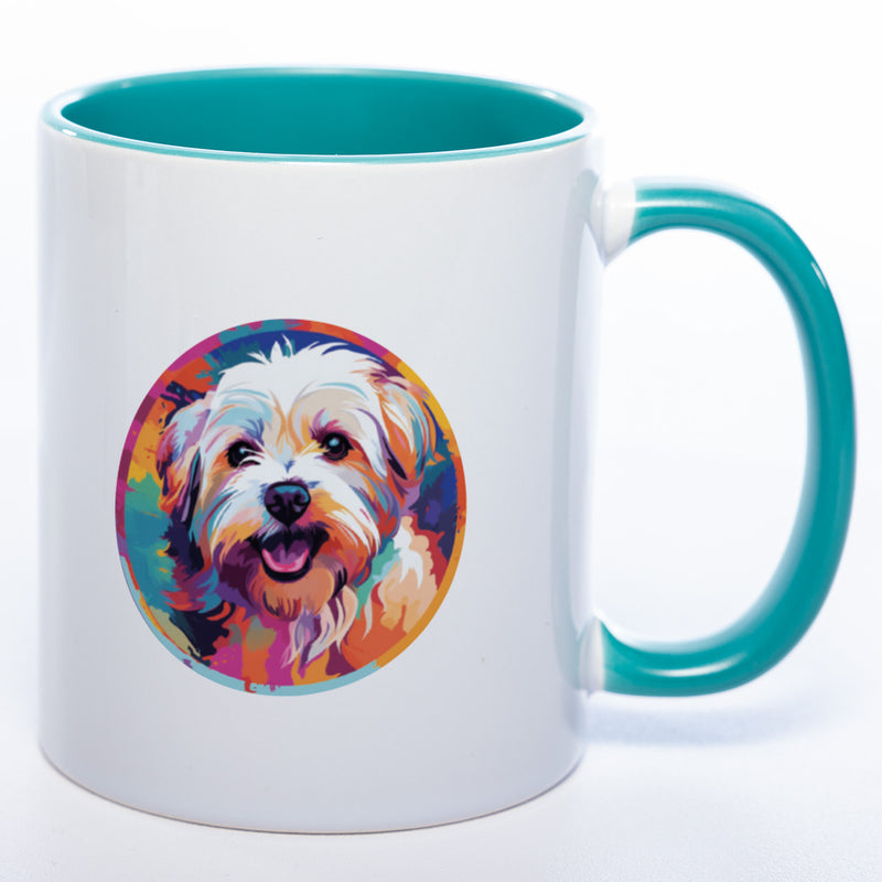 Mug Art Tasse mit Malteser Motiv 2 & wahlweise mit NAMEN - Kaffeetasse StickyWorld Exclusive