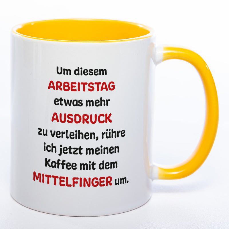 Mittelfinger Kaffeetasse - lustige Kaffeetasse - spülmaschinenfest