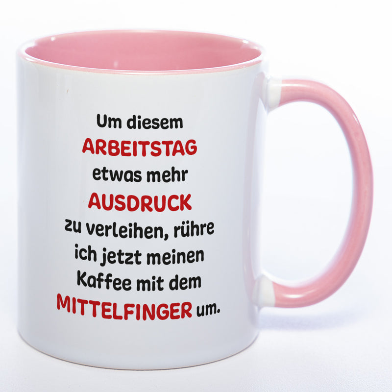 Mittelfinger Kaffeetasse - lustige Kaffeetasse - spülmaschinenfest