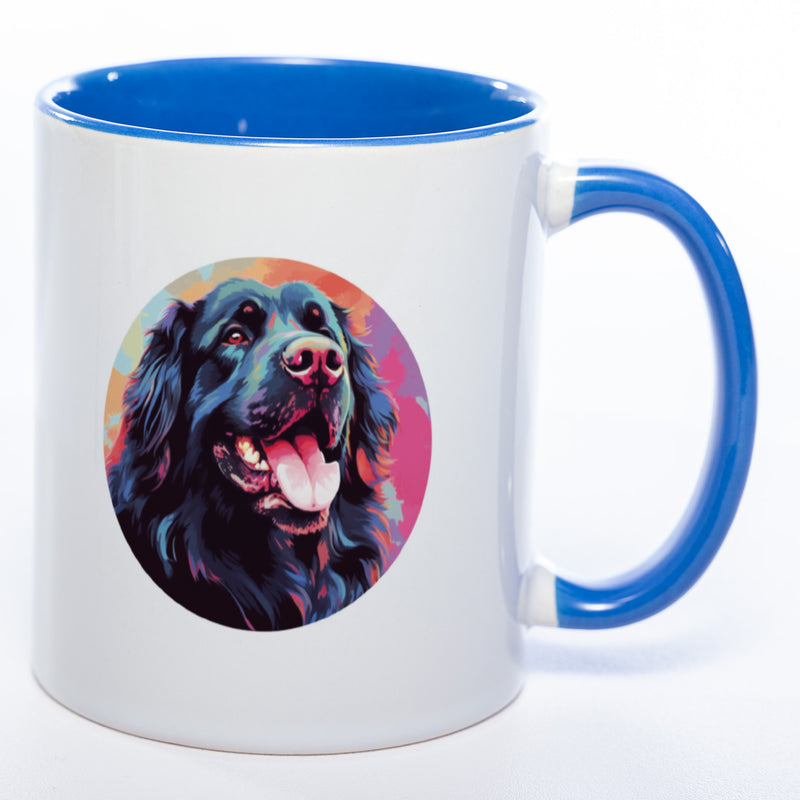 Mug Art Tasse mit Neufundländer & wahlweise mit NAME - Kaffeetasse StickyWorld Exclusive