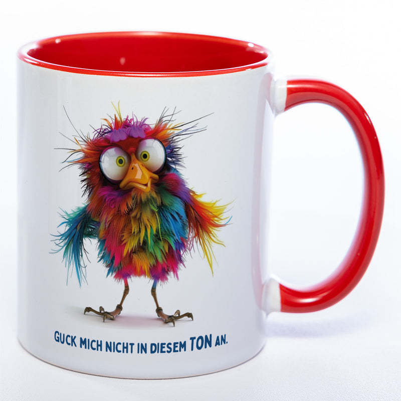 Motiv-Tasse mit Spruch "Guck mich nicht in diesem Ton an" - lustige Kaffeetasse in vielen Farben