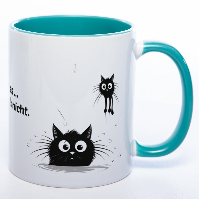 Egal was ... ich wars nicht - spülmaschinenfeste Katzen Motiv-Tasse  - süße Kaffeetasse in vielen Farben
