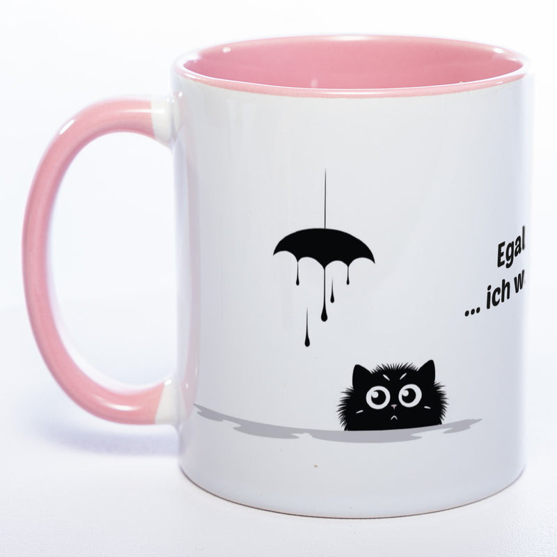 Egal was ... ich wars nicht - spülmaschinenfeste Katzen Motiv-Tasse  - süße Kaffeetasse in vielen Farben