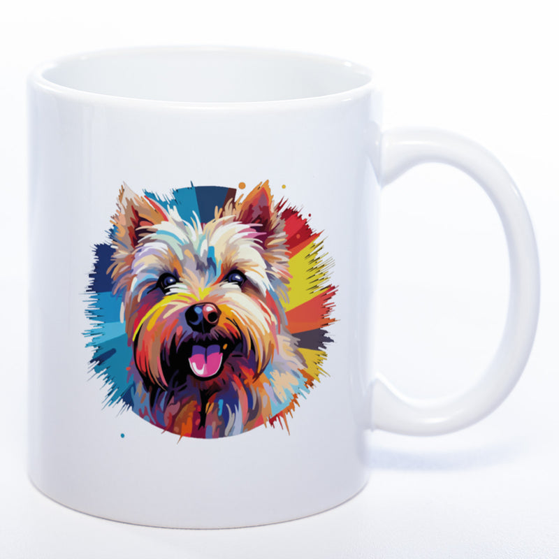 Mug Art Tasse mit Westhighland Terrier Motiv 2 & wahlweise mit NAMEN - Kaffeetasse StickyWorld Exclusive