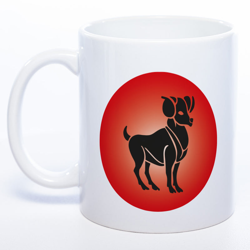 Sternzeichen -Tasse mit Namen und Geburtsdatum - spülmaschinenfest