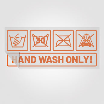 Hand wash only | Foliensticker