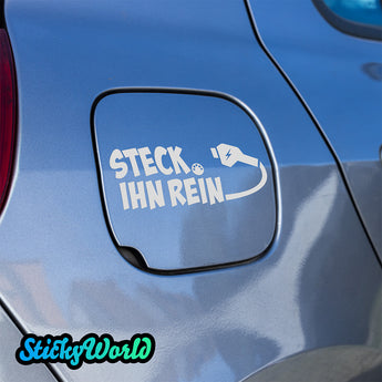 Ladeklappen Sticker "Steck ihn rein" (E-Auto)