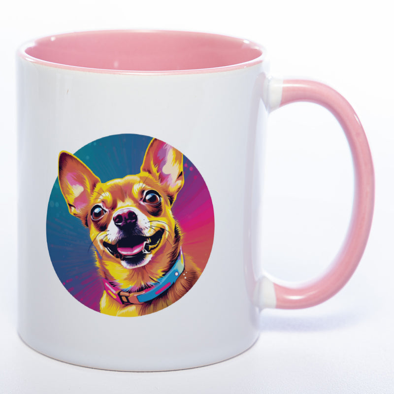 Mug Art Tasse mit Chihuahua & wahlweise mit NAMEN - Kaffeetasse StickyWorld Exclusive