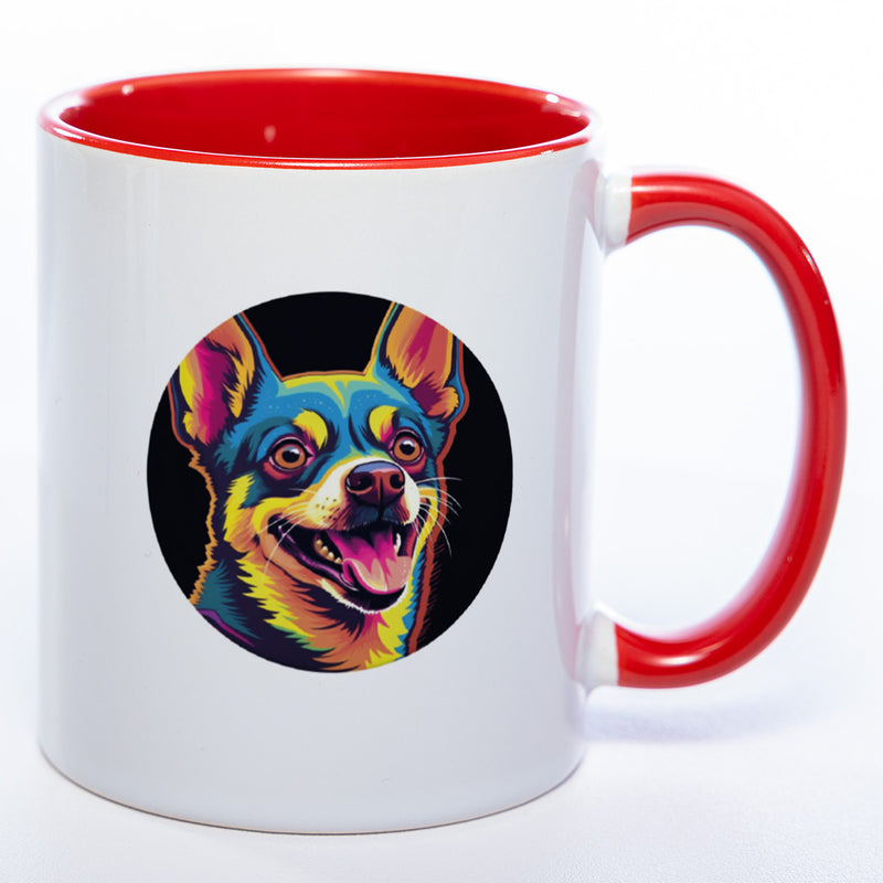 Mug Art Tasse mit Chihuahua Motiv 2 & wahlweise mit NAMEN- Kaffeetasse StickyWorld Exclusive