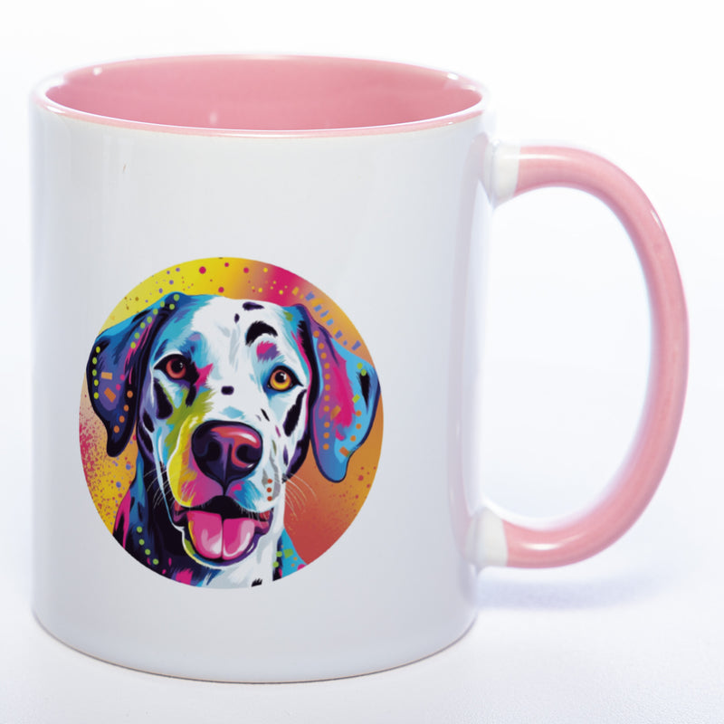 Mug Art Tasse mit Dalmatiner Motiv & wahlweise mit NAME - Kaffeetasse StickyWorld Exclusive