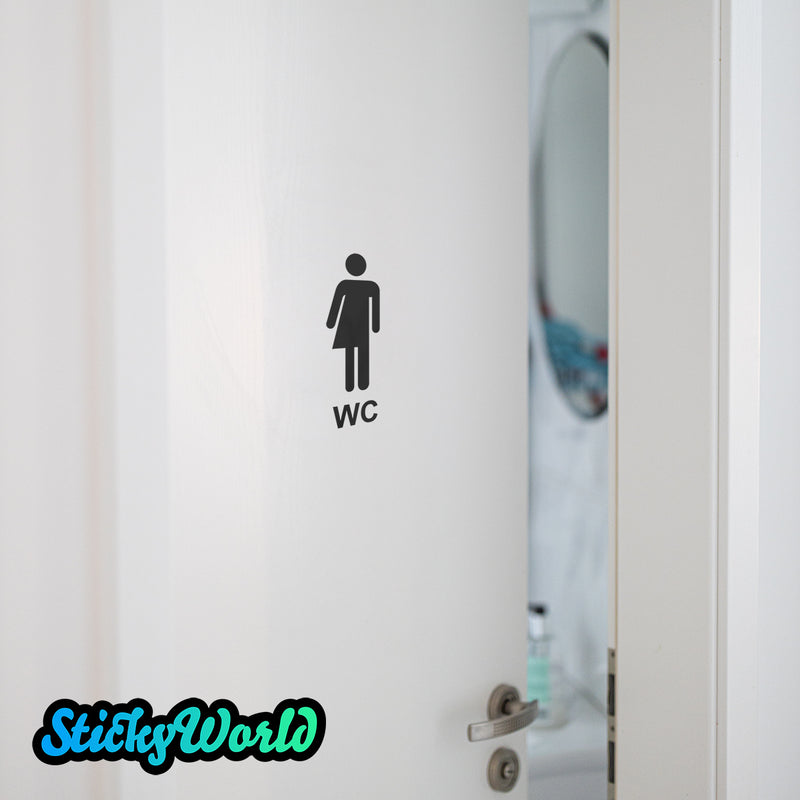 WC Unisex | Sticker für Türen